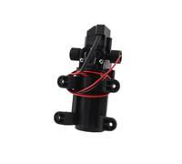 1pc 12V 60W 5L/min Agricultural Electric Water Pump Black Micro High Pressure Diaphragm Water Pump Water Sprayer Car(B with Adaptor)