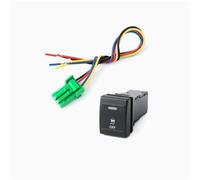 1PC 12V Car LED Radar Fog Light Heat Steering Wheel Power Supply Spotlights Switch Button Fit For VW Volkswagen POLO 04-11(Sideslip)