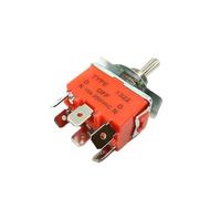 1PC 1322C ON OFF ON 12mm Mounting Hole 15A 250VAC DPDT 6 Terminal Solder Pins Self-locking Power Rocker Latching Toggle Switch