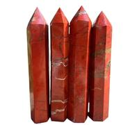 1pc 14-15cm 150-200g Big Wand Red Jasper Quartz Obelisk Crystal Wand Point Tower