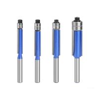 1PC 14 Shank Router Bit with Bearing for Wood Template Milling Cutter, for Precision Cuts in Wood and Composites (6.35x6.35 )