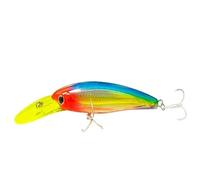 1pc 140mm 47g Big Trolling Minnow Lures Sinking Jerkbait Artificial Hard Bait Wobbler Deep Diving Seawater Swimbait 3D Eyes(D)
