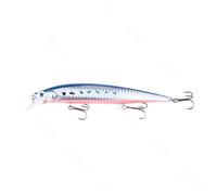 1pc 14cm 18g Pesca Minnow Fishing Lures Deep Sea Bass Lure Artificial Wobbler Fish Crankbait Swim Bait Diving 3D Eyes(A)