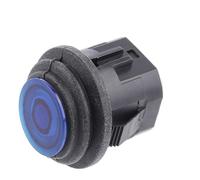 1pc 14mm Waterproof Momentary Reset Push button 16mm Self-Lock Switches OFF-ON Push Button Switch 3A 250VAC With Light/No Led(16mm Blue light,Self-locking)