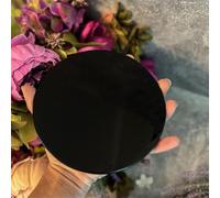 1pc 15-16cm Obsidian polishing Mirror Black Quartz Crystal High-end Decoration