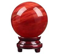 1pc 15-16cm Smelting Stone Quartz Treat Sphere Red Crystal Balls