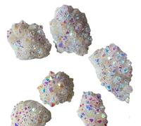 1pc 150-200g Crystal White Cluster Electroplated Angel Aura Quartz Stone