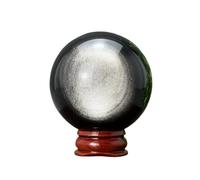 1pc 150-200g Silver Sheen Obsidian Sphere Crystal Ball