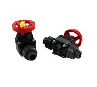 1PC 16/20/25/32/40/50/63mm PVC Valve Fish Tank Aquarium Union Limit Diaphragm Garden Irrigation Water Pipe Connector(Inner Diameter 16mm)