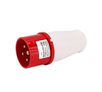 1pc 16/32/63A Industrial Waterproof Plug - IP44 Three-Phase Four-Wire 3/4/5 Core Connector(0144 core 16A Solid)