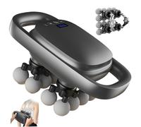 1PC 16 Head Massage Gun 99-Level LED Display Tissue Percussion Massage Gun Large-Area Massager for Back, Shoulders, Legs, Foot, Body Muscle Pain Relief