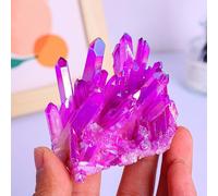 1pc 160-200g Crystal Cluster Statue Decoration Home Statue Decoration Best Gift for Graduation Season