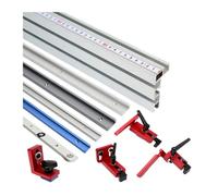 1Pc 19/30/45/75Type T-Tracks T-Slot Aluminium Alloy Miter Track Jig Miter Bar Slider Table Saw Router Table DIY Woodworking Tool(19Type Track Silver)