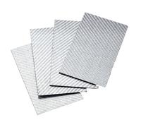 1pc 195X240MM 3K Carbon Fiber Board Panel - Silver Twill Weave - Perfect for RC Models & 3D Printing(0.5mm Twill matte)