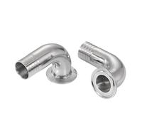 1PC 19mm Hose Barb to 1.5" Tri Clamp 90 Deg Elbow TC50.5mm SUS304 Stainless Steel Fitting Homebrew