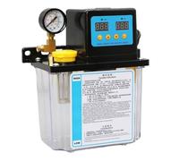 1pc 1L 2L Lubricant Pump Automatic CNC Lubrication Pump System Kit AC110V AC220V 4mm 6mm CNC Oil Pump for CNC Machine Tools Lathe(AC110V,2L 4mm with Gauge)