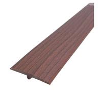 1PC 1m/39.37inch Self Adhesive T-Shaped Wooden Floor Strip Gap Transition Door Crossing Threshold, Seam Edge Suitable for Connecting Floor Gaps(Walnut Wood)