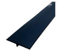 1PC 1m/39.37inch Self Adhesive T-Shaped Wooden Floor Strip Gap Transition Door Crossing Threshold, Seam Edge Suitable for Connecting Floor Gaps(Black)