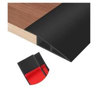 1pc 1m 7cmX1.5cm Carpet to Tile Floor Transition Strip Wear-Resistant Self Adhesive Threshold Cover Household Edging Trim Suitable for Connecting Floor Gaps(Black)