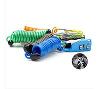1Pc 1M Bike Spring Cable Lock Anti-Theft Bicycle Code Lock 3 Digits Combination Password Cycling Motorcycle Security Lock Practical and Clever