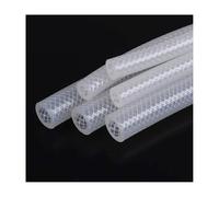 1pc 1M Food Grade Braided Silicone Tube - Flexible Rubber Hose for Plumbing, Brewing, Lab, and Dairy Applications(10mmx18mm)