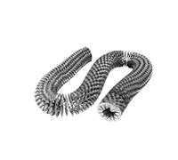 1pc 1M SUS Spiral Hollow Fin Heat Sink for Efficient Tubular Cooling and Heating Applications(ID25mm height9.5mm)