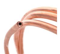 1pc 1Meter T2 Red Copper Tubing 2-5mm OD - Soft AC Refrigeration Pipe for HVAC Cooling Systems(Od 4 X T 1)