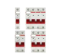 1pc 1P 2P 3P 4P 40A 63A 100A 125A AC 230V 400V Isolator Disconnector Disconnecting Switch Main Knife Switch Breaker Din Rail(3P,100A)