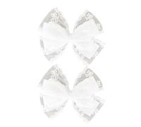 1pc/1pair Long Braids Hair Clip For Wedding Bride Ribbon Layered Bowknot Hair Barrettes Ponytail Hair Clip For Teen Girl