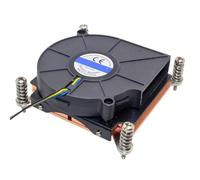 1pc 1U Server CPU Cooler cooling fan Copper Heatsink For 1366 1356 Industrial workstation Computer Active Cooling