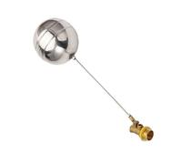 1pc 2-1/2inch Metal Float Valve, DN65 Leakproof Water Level Control Brass Float Ball Valve for Water Towers