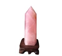 1pc 2-2.5kg Rose Quartz Tower Home Decoration Hand-Polished Gemstone Stone