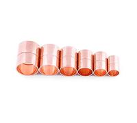 1pc 2.2cm Copper Fitting Equal Straight Coupling Socket Welding Pipe Connector