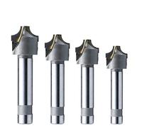 1PC 2/4Flutes R2-R30 Cemented Carbide Corner Rounding End Mills,Ball Nosed Concave Radius Milling Cutters (R2/R5/R8/R15/R25/R30)(R3(2 Blades))
