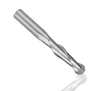 1pc 2 Flute Ball Nose End Mill - Tungsten Carbide CNC Router Bit for Metal Engraving and Cutting - 4mm & 6mm Shank Sizes(4x17x50)