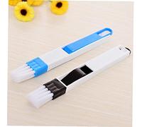 1pc 2 in 1 Door Window Gap Cleaning Brush Mini Keypad Slot Dust Cleaner Household Brush and Dustpan Set Random Color
