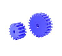 1pc 2 Modules 12/13/14/15/16/17/18/19/20T Blue Nylon Flat Spur Gear for Motor, Bore 8mm(2 Modulus 20 Teeth,Bore 8mm)