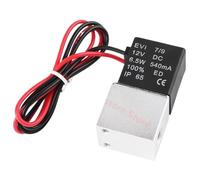1pc 2 weg Pneumatische Aluminium magnetventil Port 1/8 1/4 "BSPT 24 v Micro Control ventil Luft Kompressor pumpe(2V025-08,DC 12V)