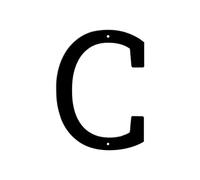 1pc 20/24 Inch Modern Metal House Number Sign Address Plaque Waterproof Letter Decor For Outdoor Wall Door Or Street(C,24inch)