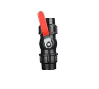 1PC 20/25/32/40/50mm PE Tube Tap Water Splitter Plastic Quick Ball Valve Connector Garden Agriculture Irrigation Water Pipe Fittings(Black,40mm)