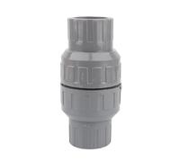 1pc 20/25/32/40/50mm PVC Check Valve Water Pipe One Way No-Return Valve Aquarium Fish Tank Garden Irrigation Pipe Joints(Grey,40mm(Without Spring))