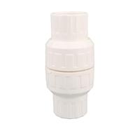 1pc 20/25/32/40/50mm PVC Check Valve Water Pipe One Way No-Return Valve Aquarium Fish Tank Garden Irrigation Pipe Joints(White,20mm(with Spring))