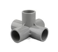 1pc 20/25/32mm 3/4/5/6-way Three-Dimensional PVC Connector Water Pipe Fittings Connectors DIY Plastic Joints(5-Way I.D 25mm)