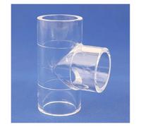 1pc 20/25/32mm Acrylic Pipe Joint Aquarium Fish Tank Straight Elbow Tee Connector PMMA Watering Supply Adapter(Tee,20mm)