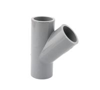 1pc 20 25 32mm Grey PVC Pipe Connector Straight Elbow Tee Cross Joints Water Pipe Adapter Ways Joints(Blue,I.D 32mm)