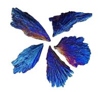 1pc 20-30g Tourmaline Peacock Feather Electroplated Crystal DIY Decoration