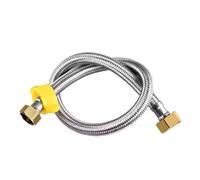 1pc 20/40/60/100/150/200cm G1/2'' Plumbing Explosion-Proof Flexible Braided Hose Anti-Winding Faucet Water Pipe For Kitchen Bathroom(C,20cm)