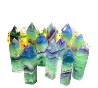 1pc 20-50g Green Fluorite Tower Crystal DIY Jewelry Accessory Home Decoration Ideal Gift for Family and Friends