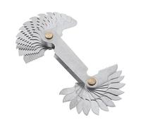 1pc 20-58 Blades Screw Pitch Gauge Metric & Imperial & US Screw Meter SAE Whitworth 55/60 Degree Metrisch Thread Measurement Tools(28Blades)
