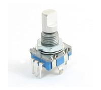 1Pc 20 Detent Points 360 Degree Rotary Encoder EC11 w Push Button 5Pin D Shaft With A Built In Push Button Switch for Data Entry IDGTTLDF